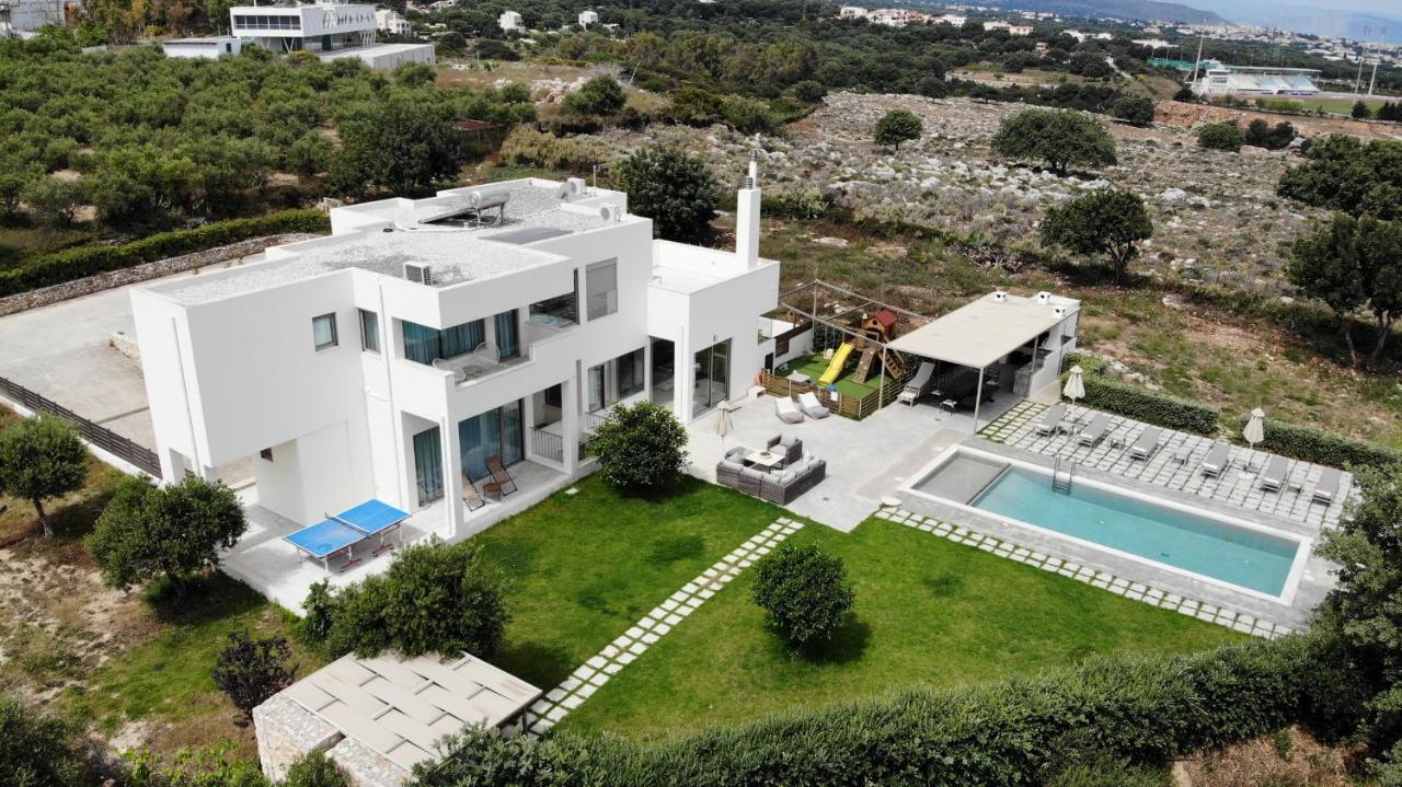 Lux Villa Mia With Heated Pool, 2Km To Beach & Childrens Area! Mikro Metochi Extérieur photo