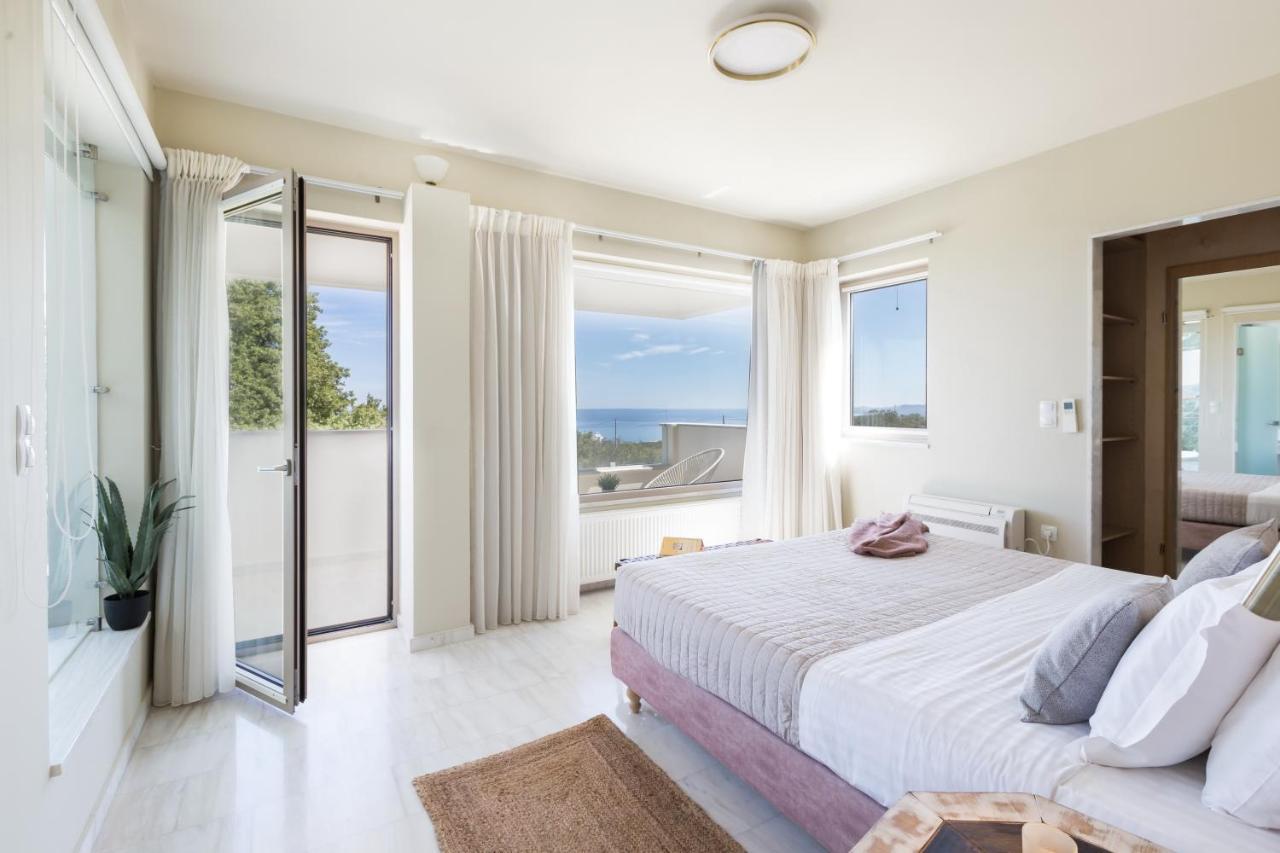 Lux Villa Mia With Heated Pool, 2Km To Beach & Childrens Area! Mikro Metochi Extérieur photo