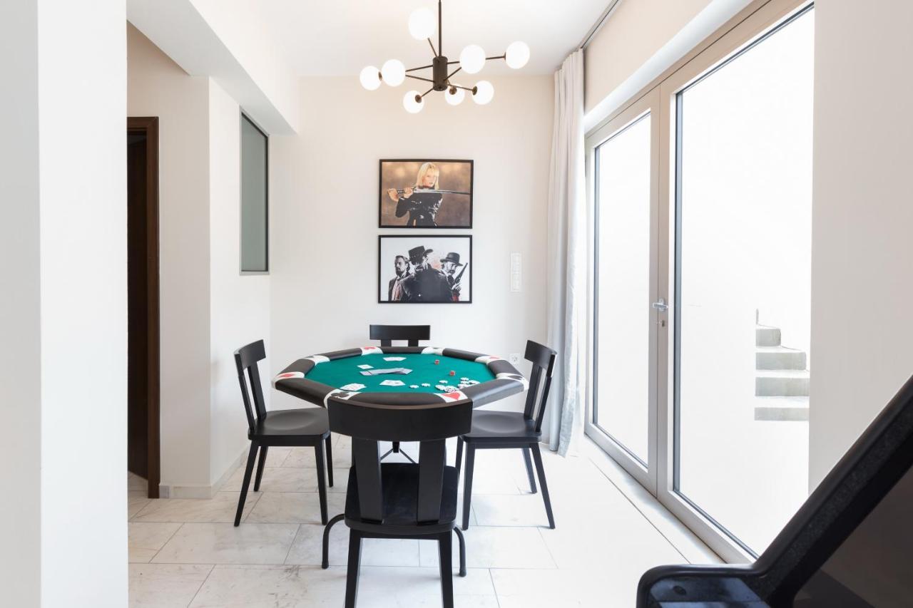 Lux Villa Mia With Heated Pool, 2Km To Beach & Childrens Area! Mikro Metochi Extérieur photo